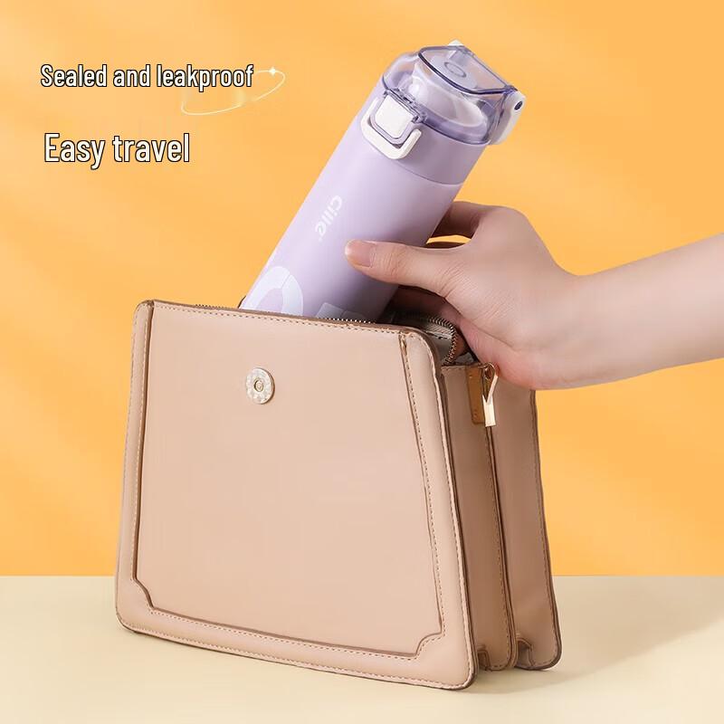 Cille 500ml Orchid Petal Purple Portable Stainless Steel Thermos