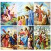 5D Diy Portrait Diamond Painting Jesus Religion Full Diamond Embroidery Cross Stitch Mosaic Christianity Kits Wall Art Decor