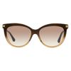 Женские овальные солнцезащитные очки Axelle G 0mynq Brown Sand 56 мм 0mynq