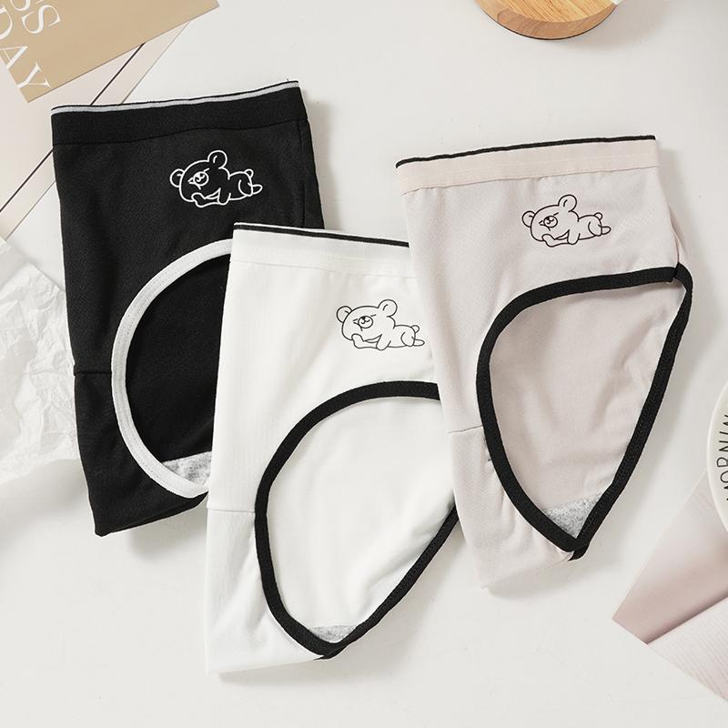 Трусики средней посадки для женщин, удобные трусы, женское антибактериальное дышащее нижнее белье