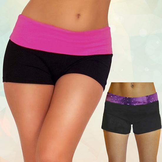 Летние женские сексуальные мини-нокаутные шорты для йоги, тренировок в тренажерном зале и облегающие шорты