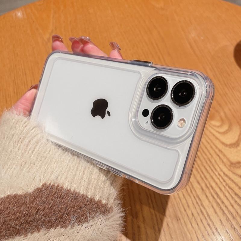 Прозрачный противоударный жесткий акриловый чехол для Iphone 14pro Max 13 12 Mini 11 Pro Xs Max X Xr 14, мягкий силиконовый бампер, прозрачная крышка