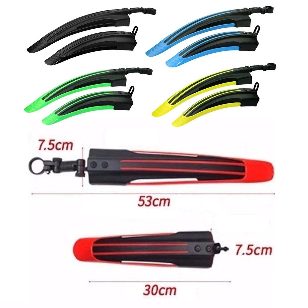 2 шт. универсальные регулируемые крылья для горного велосипеда, комплект крыльев, передние и задние колеса, велосипедные брызговики, крылья, аксессуары для велоспорта