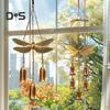Vintage Dragonfly Wind Chime Weather-proof Indoor Outdoor Garden Patio Metal Dragonfly Hanging Wind Bell Decoration Ornament