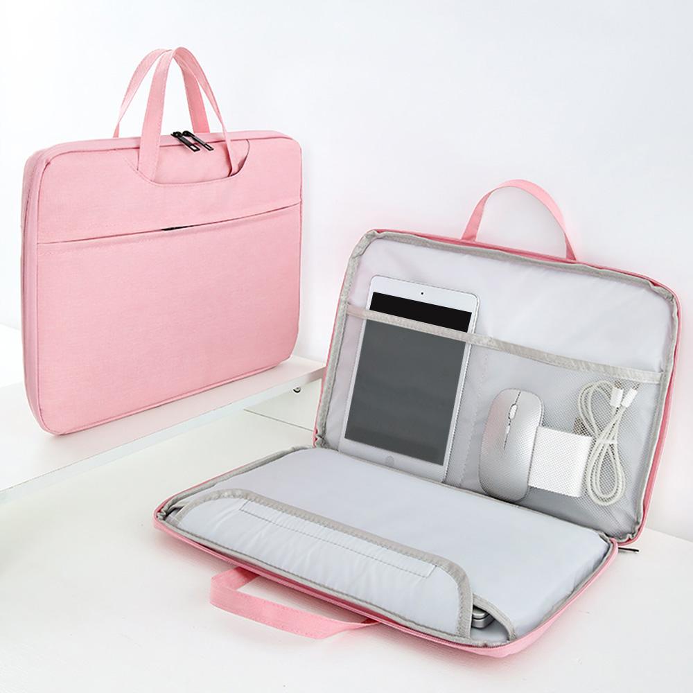 Laptop Double Handbag Case For Macbook HP DELL Lenovo ASUS Huawei Samsung 11" 13.3" 14.1" 15.3" 15.6" Waterproof Notebook Cover