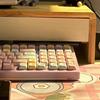 PBT Колпачки для механической клавиатуры 131 клавиша Тема 'Конфетный мишка' Цветной MOA Профиль Термосублимационный набор