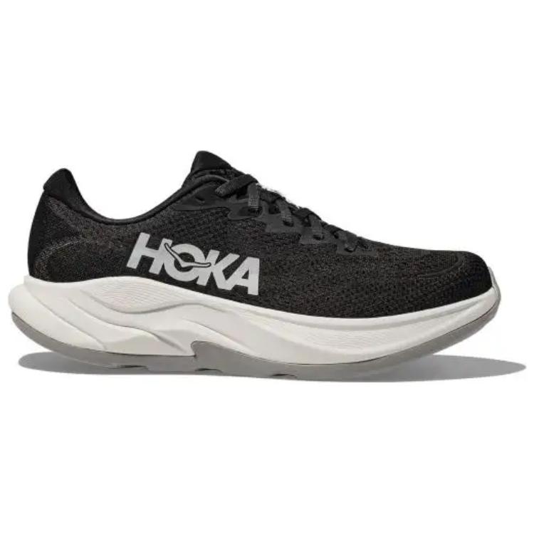 HOKA Rincon 4 черные белые мужские кроссовки 1155130-BWHT