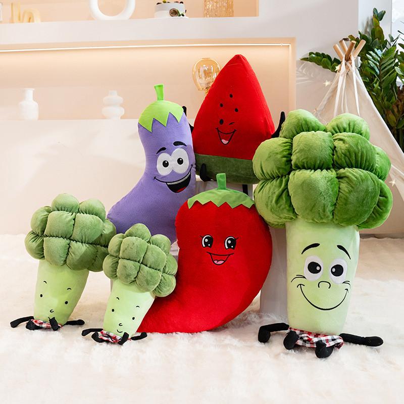 Мультяшная фруктовая плюшевая игрушка Арбуз Мягкая набивная кукла для декора детской спальни