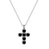 High Quality 3CT VVS GRA Moissanite Pendant Necklaces Anti Tarnish 925 Sterling Silver Colorful Cross Sweater Chain