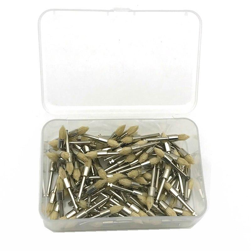 Polishing 100pcsbox Brushes Soft Dental Bristle Brush Sharp Type Prophy Brush Teeth Whitening Tool Dental Care Tool