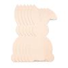 5Pieces Unfinished Slices Bunnies Eggs Cutouts for Painting