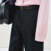 LESS 2025 Spring Straight Leg Cropped Casual Pants