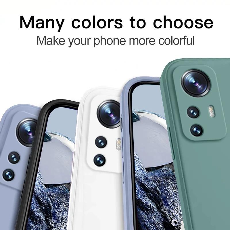 Квадратный жидкий силиконовый чехол для Xiaomi Mi 12T 12 T Pro 12 Lite 12X 12S Pro Ultra 12pro Чехлы для телефонов Xiaomi 11 Lite Мягкий чехол