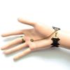 1pcs Steampunk Vampire Black Lace Rose Bracelets Vintage Gothic Butterfly Bracelet For Woman
