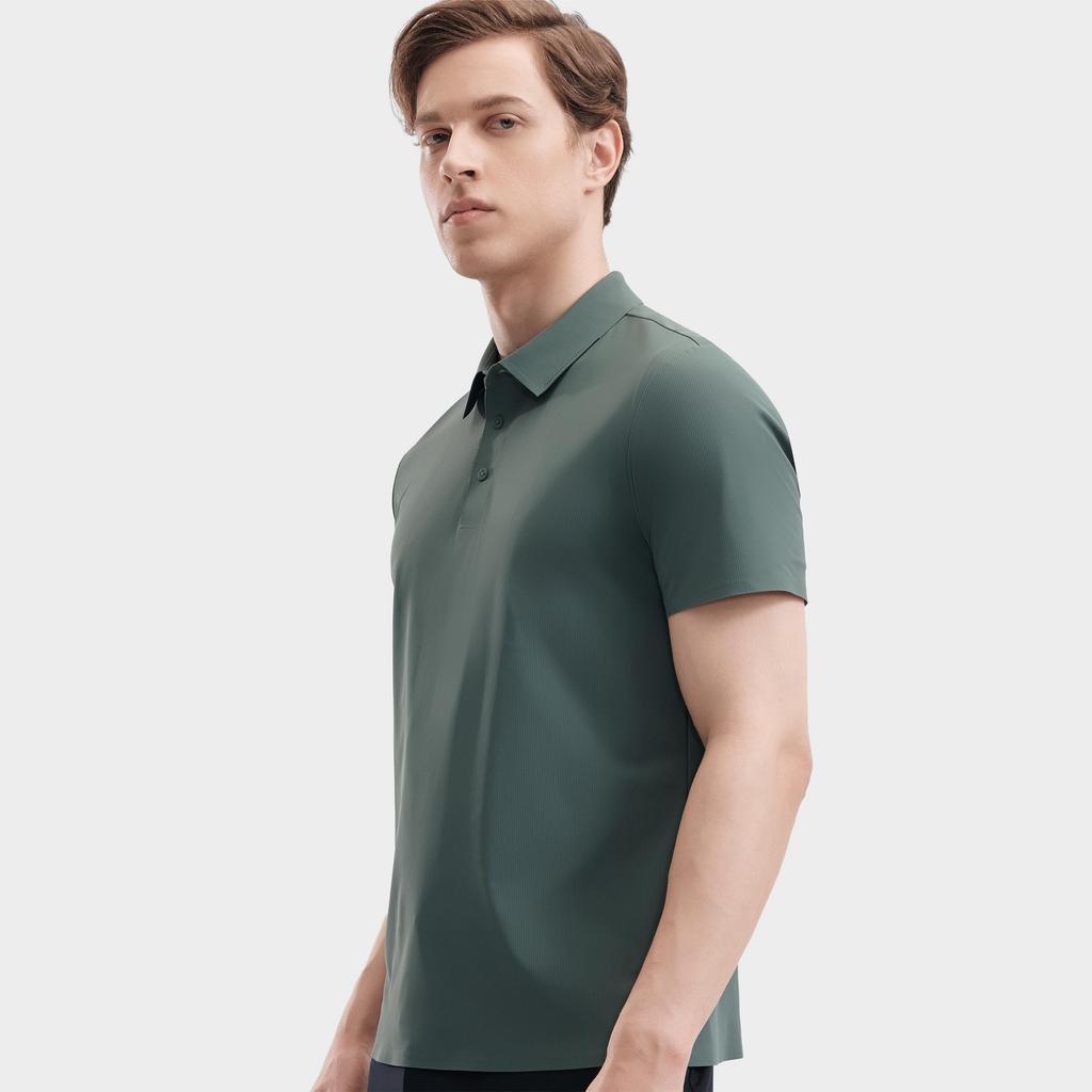 FILA Polo Shirts Men's Green Snake Green Polo Collar Moderate Straight Fit F11M422112FDG