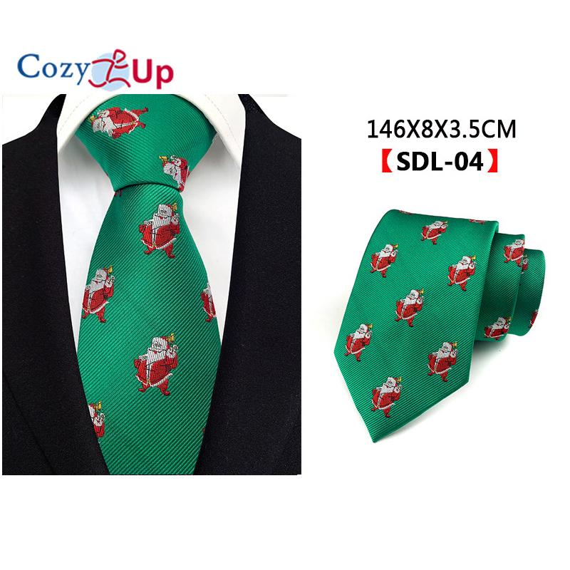 Men Christmas Tie Woven Classic Necktie Formal Tie for Wedding Christmas Gift