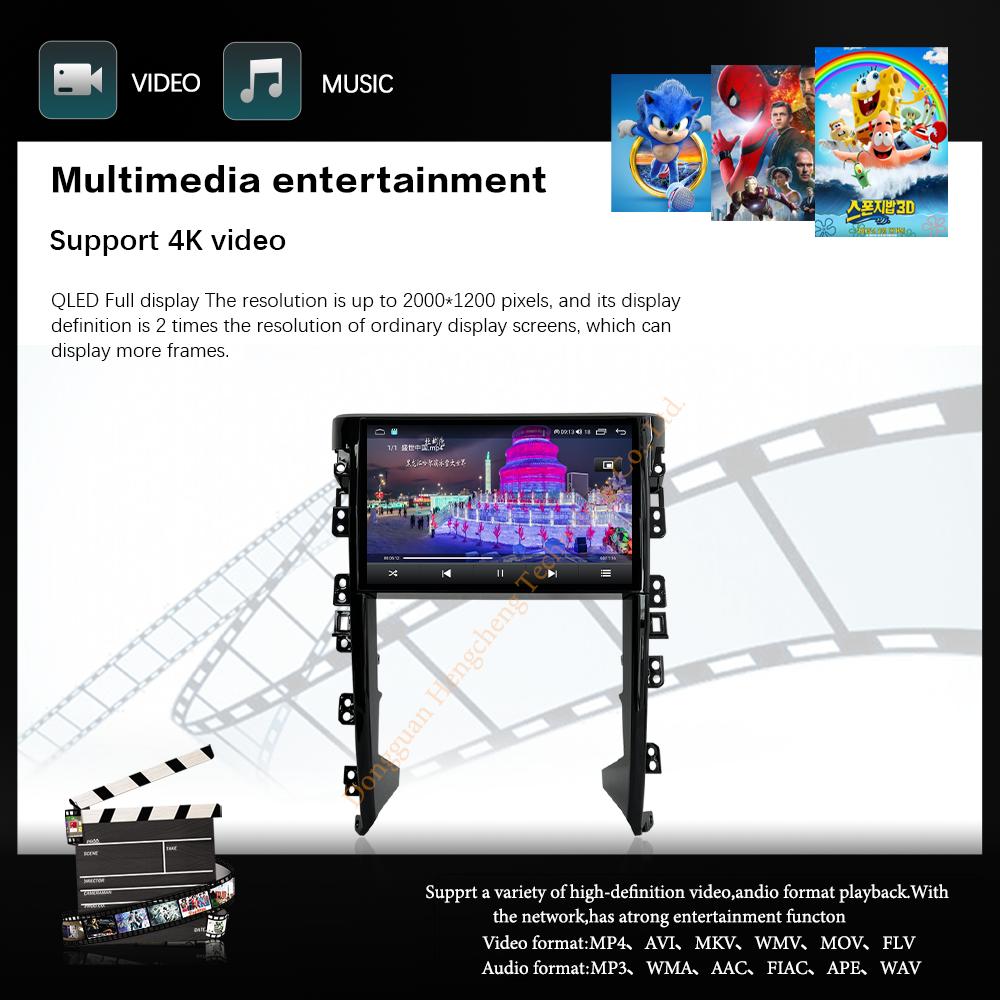 11.6Inch For Toyota Fortuner 2 2015-2020 Car Multimedia Player GPS Navigation Radio Android12 8+128G 8Core CarPlay 4G 360Camera