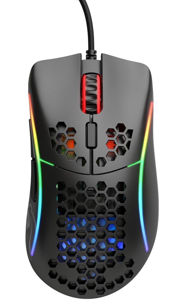 Игровая мышь Glorious Model D Проводная мышь Ergo Small RGB светящаяся 6 программных кнопок DPI 12 черная ПК оснащена переключателем Omron Игровая мышь (62g)