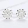 Fashion Sun Flower Ear Studs Female Little Daisy Silver-Plated Ear Studs Sweet Lotus Flower Chrysanthemum Earrings Small Gift