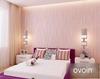 Pink Wallpaper Girls Bedroom Wall Paper Roll Flocked Embossed Texture Luxury Modern Stripes