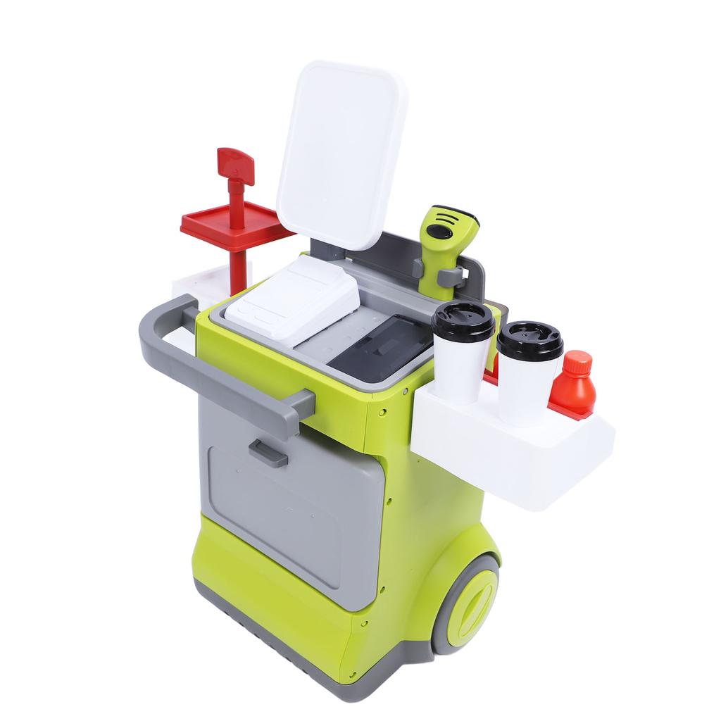 Ролевые игры Игрушечный набор кассового аппарата Образовательный интерактивный калькулятор Кофемашина Холодильник