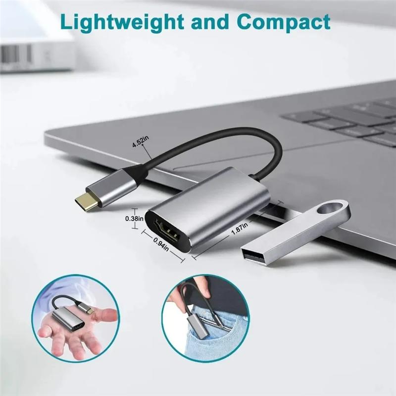 USB C To HDMI-Compatible Adapter Cable Type C To 4K HDTV Converter Cable USB 3.1 For Projector PC MacBook Pro Laptop Tablet HUAWEI