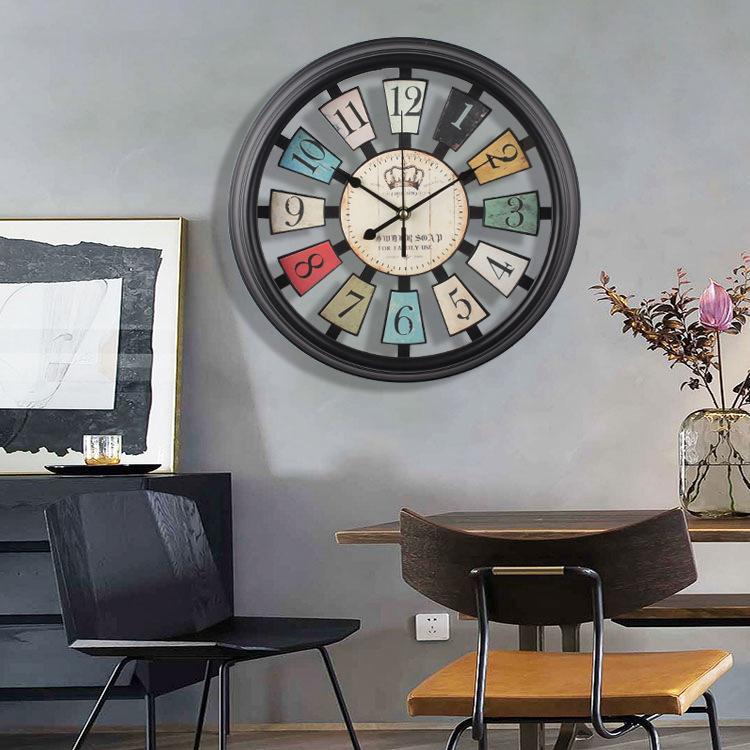 Ретро Индустриальный Стиль Художественные Креативные Шестеренки Часы Магазин Бар Гостиная Персонализированное Украшение Железные Настольные Часы