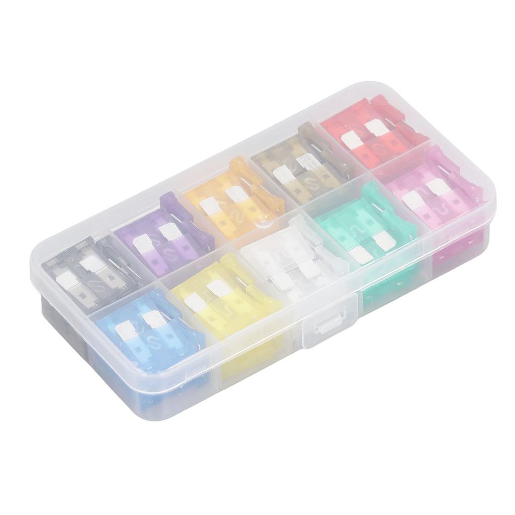 100 шт. автомобильных предохранителей, средние, 2А?35A 10 типов предохранителей набор набор для защиты