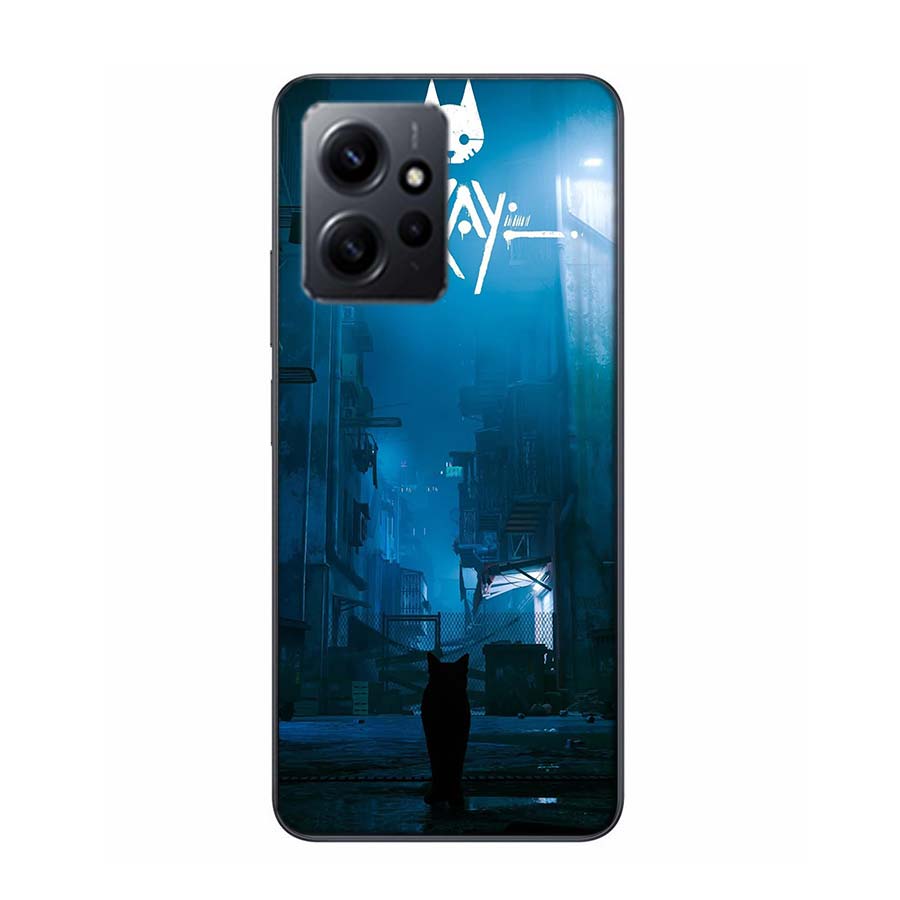 Игровой чехол S-Stray Cat для Redmi Note 14 15 Pro 5G 13 12 Pro Plus 11 11T 11E 11S 10 Pro 10S 9 9S, прозрачный силиконовый чехол Capa