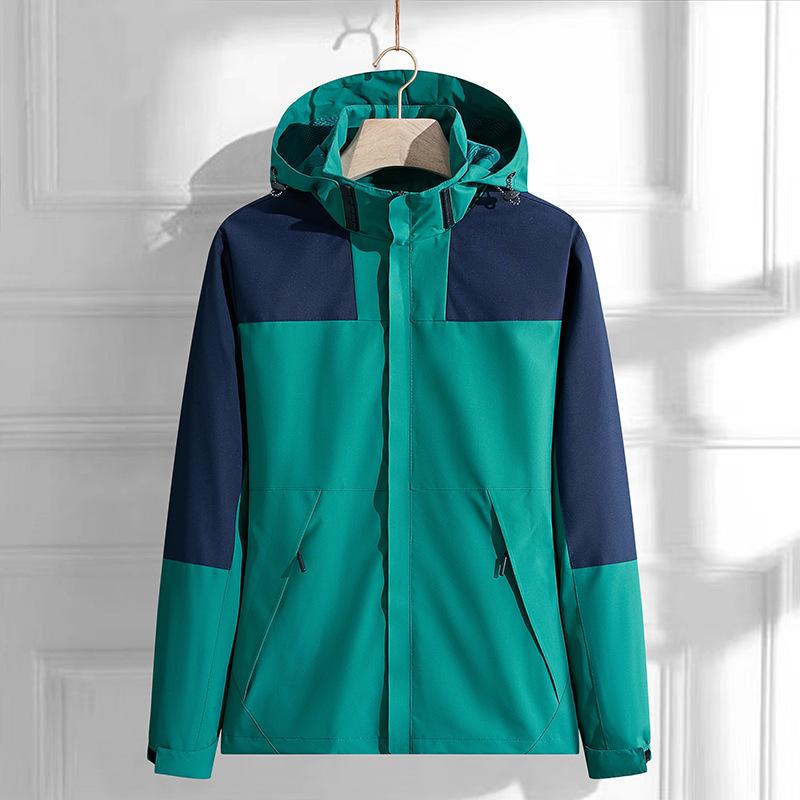 Jackets Spring Single-layer Waterproof and Dirt-proof Windproof Punching Jacket Couple Outdoor Jacket Comfortable Unique Personalized Clothes