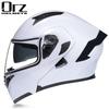 Full Face Motorcycle Helmet With Flip-Up Visor Men Women ABS Safety All-Season Riding Gear