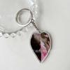Креативный акриловый брелок с имитацией листа, двусторонний, подвеска для сумки для наушников, ювелирное изделие, брелок для ключей