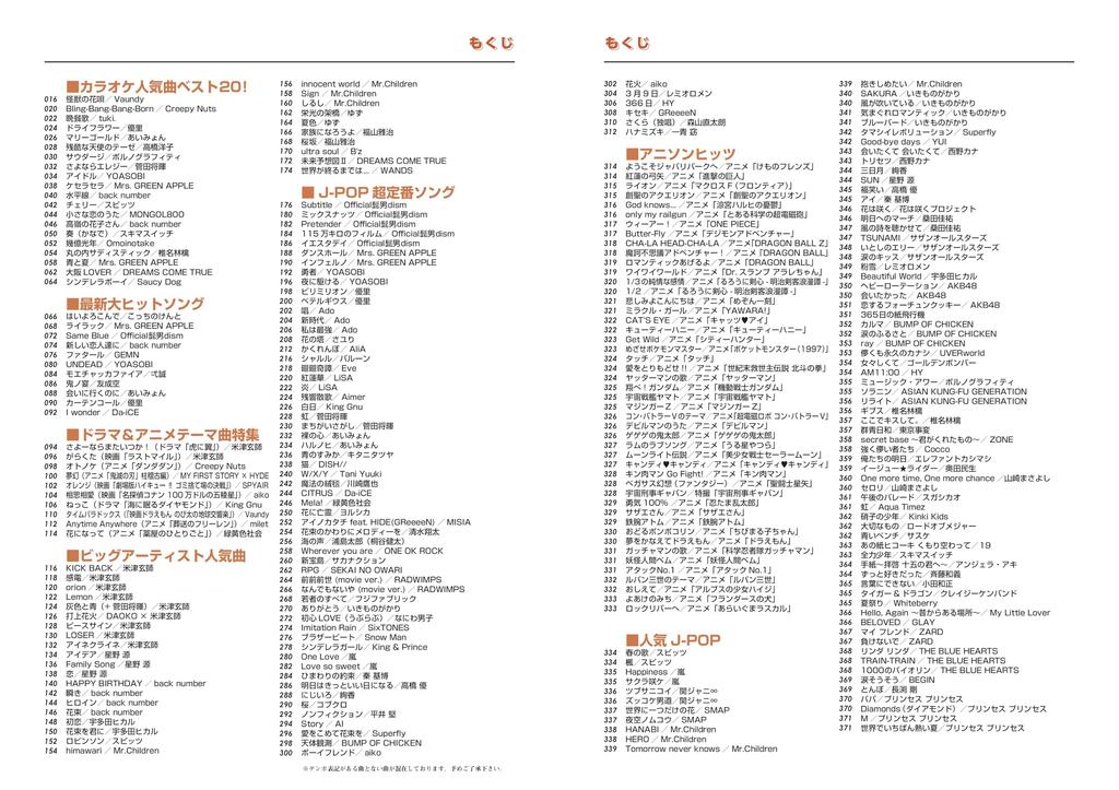 Song Collection 2025 MUSIC (SHINKO MOOK)