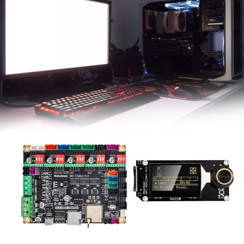 MKS TinyBee ESP32 Wifi Controller 3D Printer 32bit Upgrade - Поддержка материнской платы 12864 2004 LCD Marlin2.0 Firmware