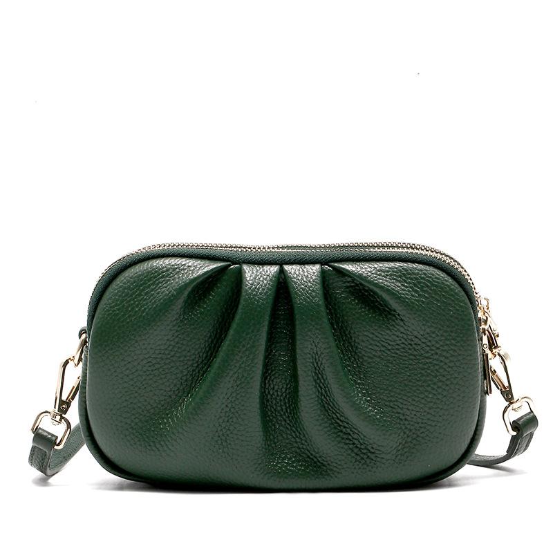 Женская сумка из натуральной кожи, высококачественная сумка для мобильного телефона, кошелек для монет из коровьей кожи с верхним слоем, сумка на одно плечо