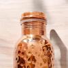 Pure Copper Bottle for Drinking Water - Indian Handmade Ayurveda and Yoga Health Benefits Water Bottle Copper Anniversary Gift - 32 Oz