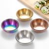 Sauce Dishes Dish Bowls Stainless Steel Dipping Seasoning Soy Plates Plate Bowl Cups Serving Appetizer Pinch Dessert Tray Metal