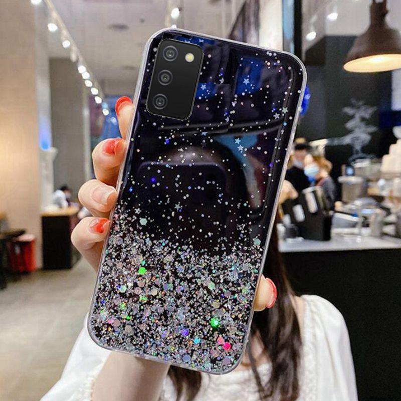 Роскошный блестящий мягкий чехол для телефона Samsung Galaxy A03S A 03S Twinkle Back Cover для SamsungA03S силиконовый бампер 6,5 дюймов