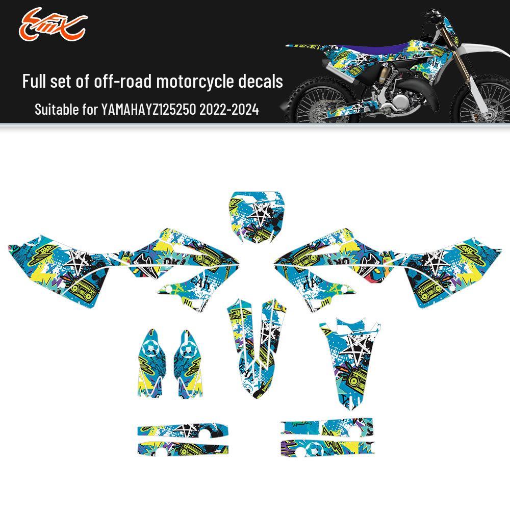 2022-2024 YAMAHA YZ125/250 Внедорожный Мотоцикл Полный Комплект Наклеек