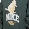 Nike Спортивная одежда флисовый круглый вырез простые удобные детские топы зеленый HV1746-338