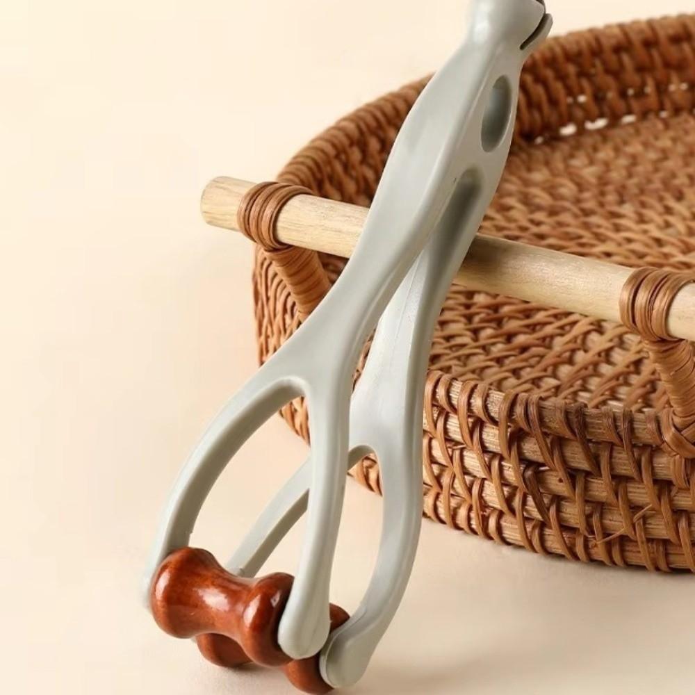 Dual-sided Roller Finger Massager Hardwood Acupressure Tool Portable Hand Massager Hand