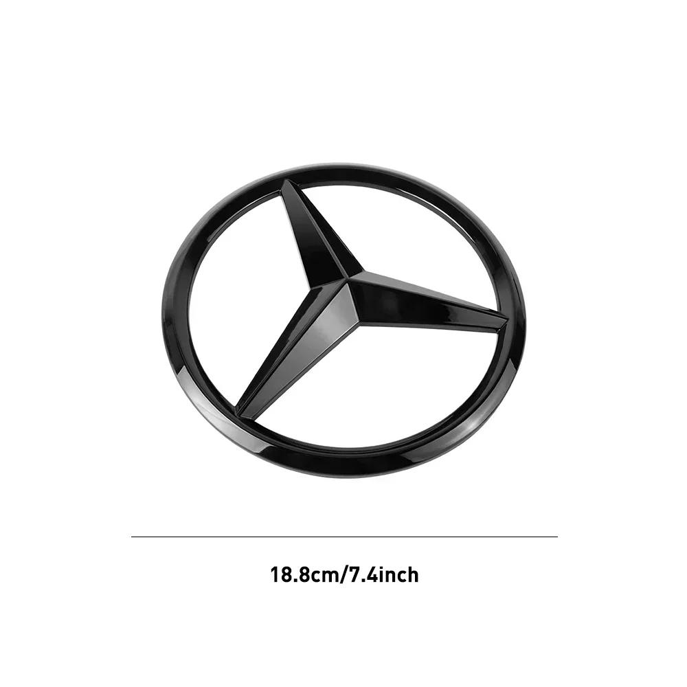 Автомобильная наклейка 2025 Для автомобиля Benz Передняя решетка Большой значок Наклейка для Mercedes Benz GLA GLB AMG GLS G C E GLE GLB A AMG Декор Ac