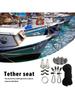 Kayak Canoe  Trolley set Eyes Wellnuts Screws Kayak Accessories Zig  Cleat Rigging-Ring Pulleys -Boat 30Feet