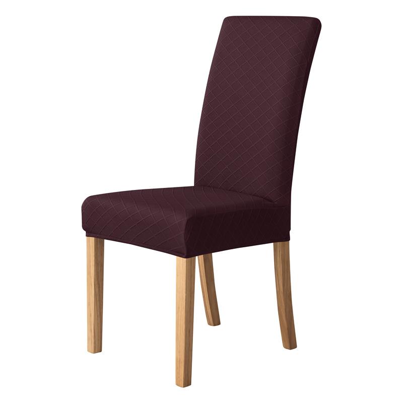 Universal Elastic Dining Chair Cover Solid Seat Protector Slipcover for Wedding Hotel Home Decor