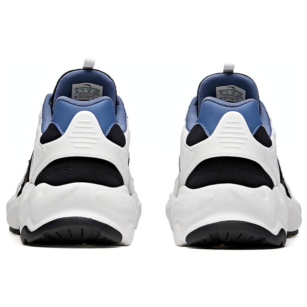 Anta Running Series Leather Low-Top Running Shoes Men Sneakers White Black Red 912045581-1