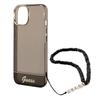 Guess Guhcp14Mhgcohk Iphone 14 Plus/ 15 Plus 6.7 Czarny/Black Hardcase Translucent Pearl Strap