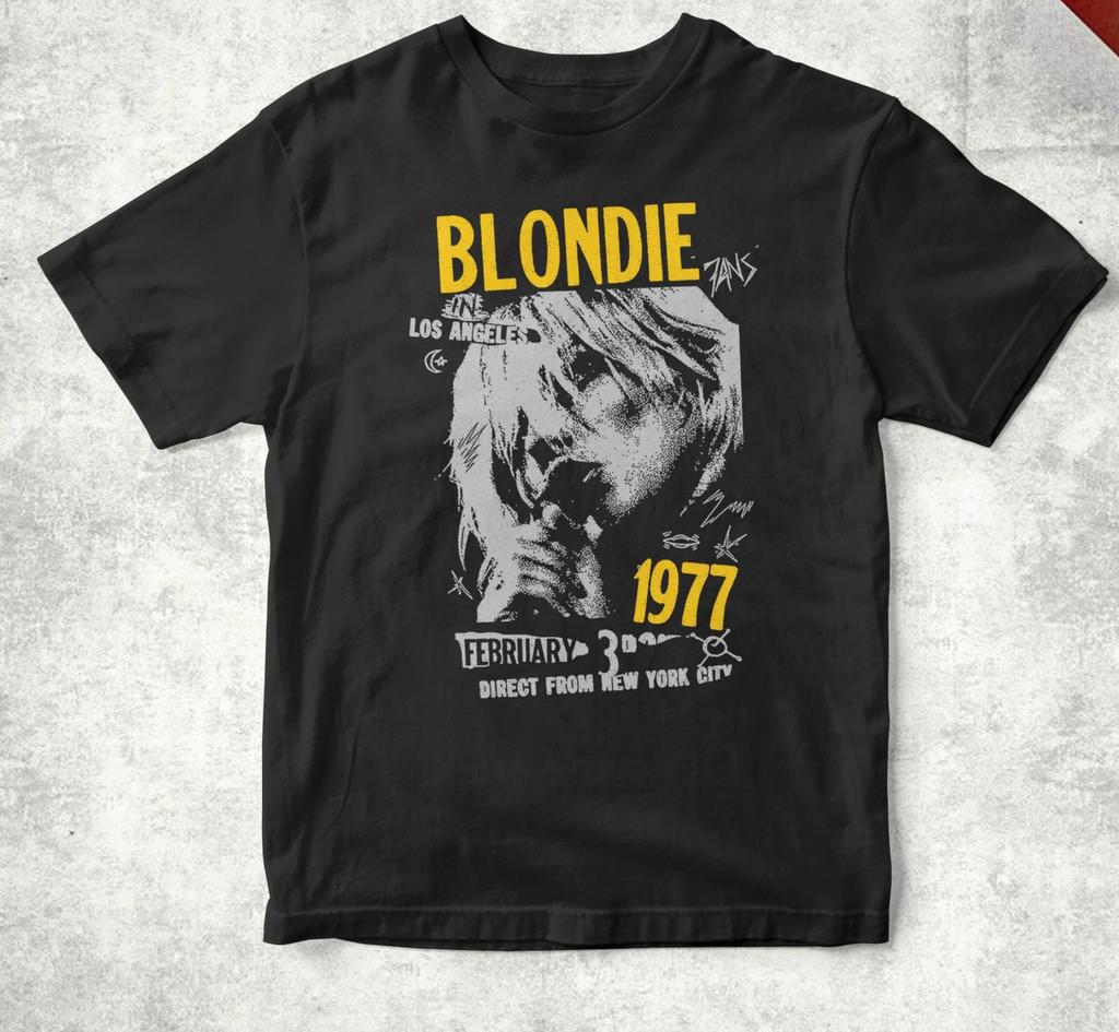 Blondie Retro Unisex T-Shirt Pure Cotton All-Season Casual Loose-Fitting Streetwear harajuku shirts vintage t shirt