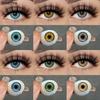 1 Pair Natural Non-Prescription Cosplay Colored Eye Lenses Yearly Cosmetics Cosplay Color Lenses