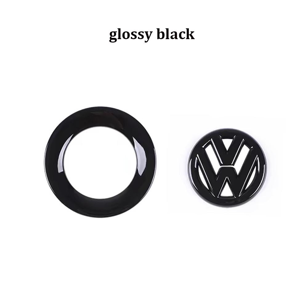 For Volkswagen For Volkswagen VW GTI Passat B6 Golf 4 Polo Jetta Beetle Tiguan CC Car Steering Wheel Sticker ABS Auto Emblem Badge Decoration