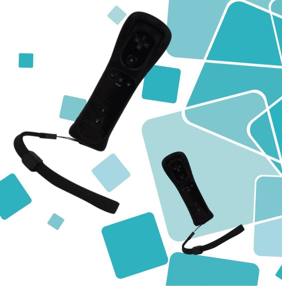 Беспроводной Bluetooth пульт дистанционного управления для геймпада Wii с силиконовым чехлом, датчиком движения